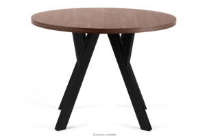 INDAGA, https://konsimo.pl/kolekcja/indaga/ Rozkładany okrągły stół 100-140 orzech średni drewno bukowe orzech średni - zdjęcie