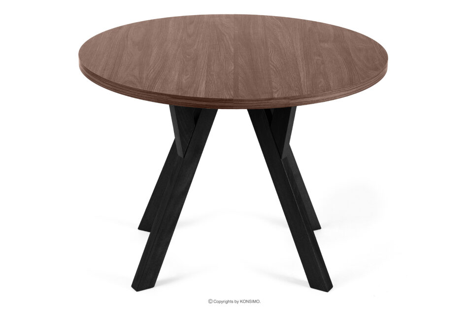 INDAGA Rozkładany okrągły stół 100-140 orzech średni drewno bukowe orzech średni - zdjęcie 5