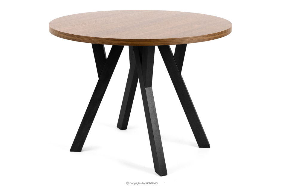 INDAGA Rozkładany okrągły stół 100-180 rustykalny drewno bukowe rustykalny - zdjęcie 4