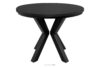 ROSTEL Okrągły stół rozkładany 100-140 czarny matowy czarny matowy - zdjęcie 1