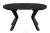 ROSTEL Okrągły stół rozkładany 100-140 czarny matowy czarny matowy - zdjęcie 3