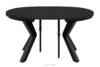 ROSTEL Okrągły stół rozkładany 100-140 czarny matowy czarny matowy - zdjęcie 4