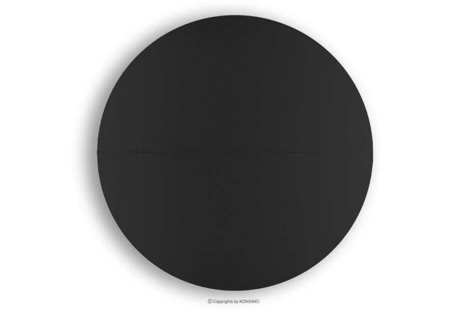 ROSTEL Okrągły stół rozkładany 100-140 czarny matowy czarny matowy - zdjęcie 13