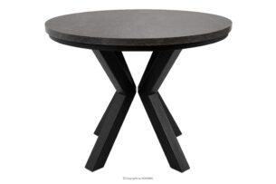 ROSTEL, https://konsimo.pl/kolekcja/rostel/ Okrągły stół rozkładany 100-140 beton beton - zdjęcie