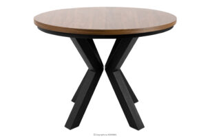 ROSTEL, https://konsimo.pl/kolekcja/rostel/ Okrągły stół rozkładany 100-140 rustykalny rustykalny - zdjęcie
