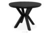 ROSTEL Okrągły stół rozkładany 100-180 czarny matowy czarny matowy - zdjęcie 5