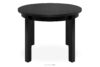 BALTE Rozkładany stół okrągły 100-140 czarny matowy drewno bukowe czarny matowy - zdjęcie 1
