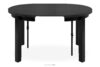 BALTE Rozkładany stół okrągły 100-140 czarny matowy drewno bukowe czarny matowy - zdjęcie 4