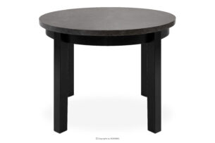 BALTE, https://konsimo.pl/kolekcja/balte/ Rozkładany stół okrągły 100-140 beton drewno bukowe beton - zdjęcie