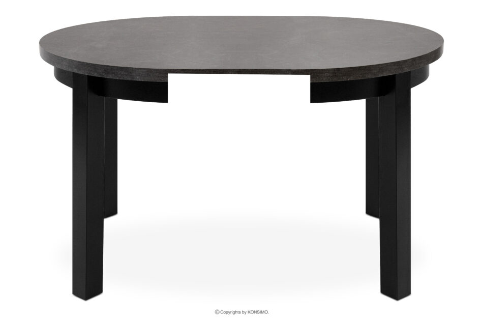 BALTE Rozkładany stół okrągły 100-140 beton drewno bukowe beton - zdjęcie 2