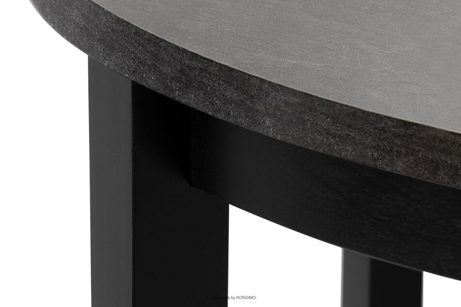 BALTE Rozkładany stół okrągły 100-140 beton drewno bukowe beton - zdjęcie 12