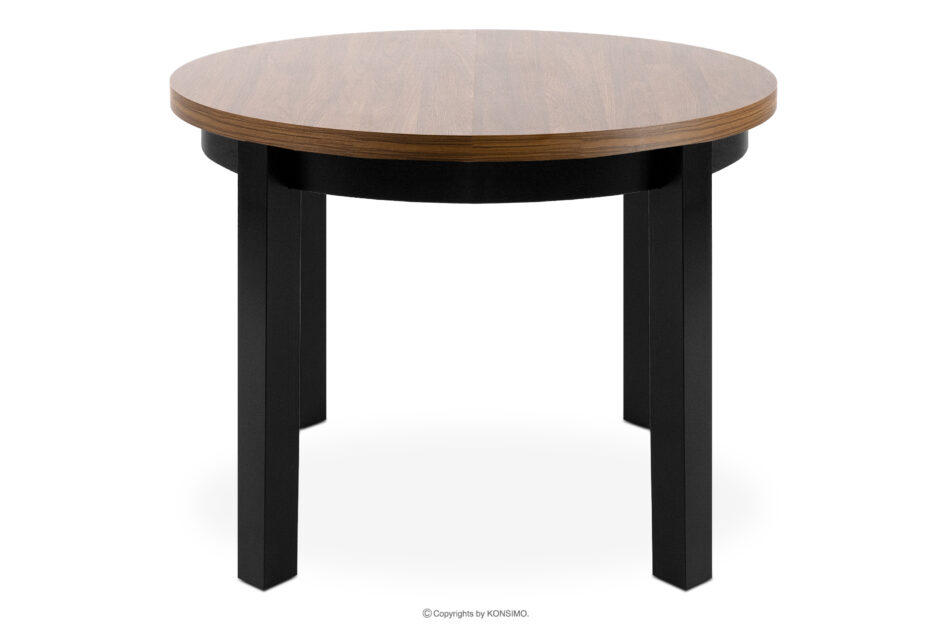 BALTE Rozkładany stół okrągły 100-140 rustykalny drewno bukowe rustykalny - zdjęcie 0