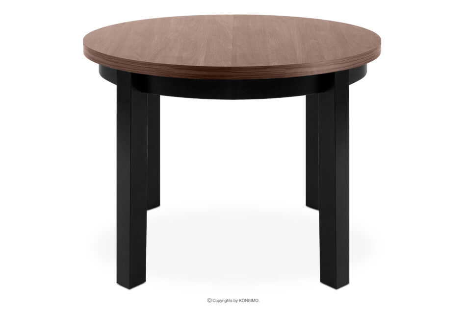BALTE Rozkładany stół okrągły 100-140 orzech średni drewno bukowe orzech średni - zdjęcie 0