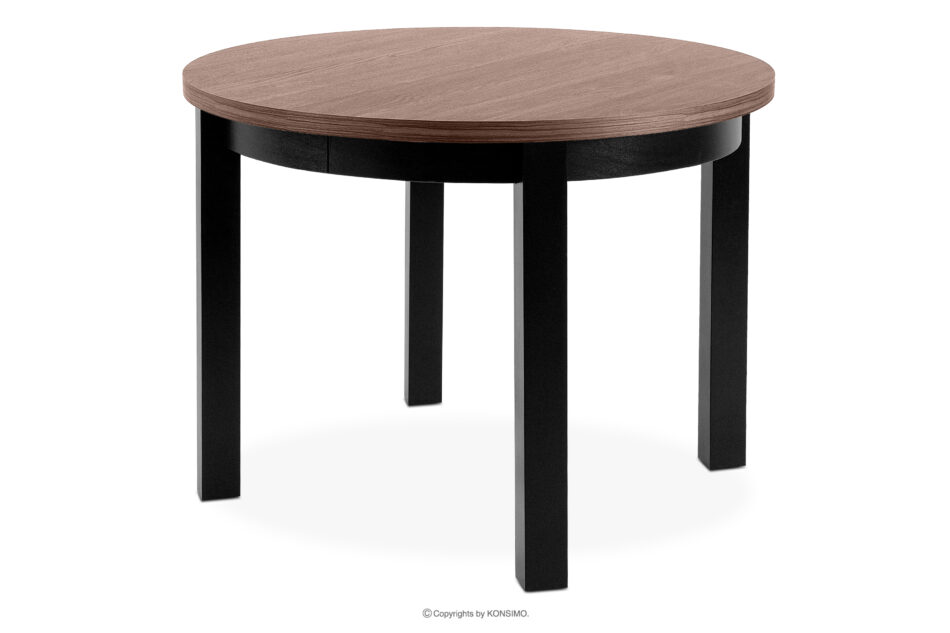 BALTE Rozkładany stół okrągły 100-140 orzech średni drewno bukowe orzech średni - zdjęcie 4