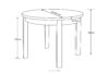 BALTE Rozkładany stół okrągły 100-140 beton drewno bukowe beton - zdjęcie 17