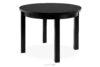 BALTE Rozkładany stół okrągły 100-180 czarny matowy drewno bukowe czarny matowy - zdjęcie 5