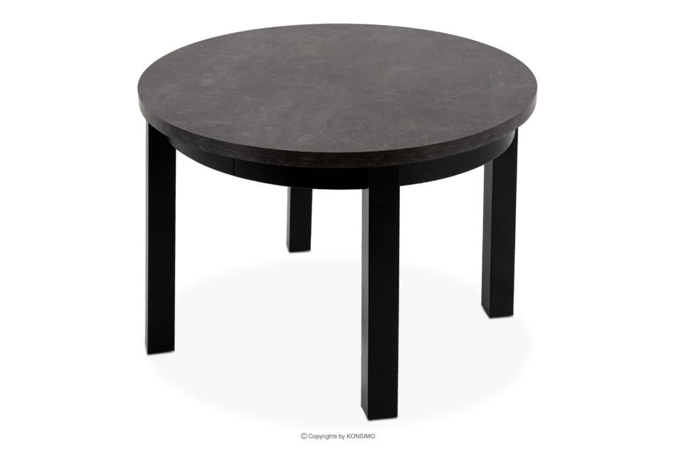 BALTE Rozkładany stół okrągły 100-180 beton drewno bukowe beton - zdjęcie 7