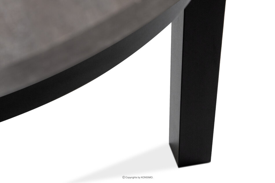 BALTE Rozkładany stół okrągły 100-180 beton drewno bukowe beton - zdjęcie 10