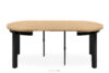 BALTE Rozkładany stół okrągły 100-260 jasny dąb drewno bukowe jasny dąb - zdjęcie 4