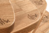 LIVO Zestaw desek śniadaniowych z drewna bukowego 6szt. buk olejowany - zdjęcie 10