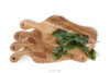 LIVO Zestaw desek śniadaniowych z drewna dębowego 4szt. dąb olejowany - zdjęcie 4