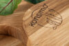 LIVO Zestaw desek śniadaniowych z drewna dębowego 4szt. dąb olejowany - zdjęcie 8
