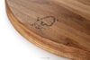 LESTE Drewniana deska do krojenia okrągła drewno dębowe dąb olejowany - zdjęcie 9