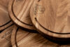 LESTE Drewniana deska do krojenia okrągła drewno dębowe dąb olejowany - zdjęcie 13
