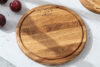 LESTE Drewniana deska do krojenia okrągła drewno dębowe dąb olejowany - zdjęcie 14