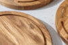 LESTE Drewniana deska do krojenia okrągła drewno dębowe dąb olejowany - zdjęcie 16
