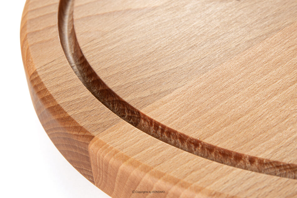 LESTE Drewniana deska do krojenia okrągła drewno bukowe buk olejowany - zdjęcie 7