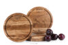 LESTE Komplet desek okrągłych drewno dębowe 4szt. dąb olejowany - zdjęcie 3
