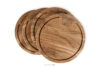 LESTE Komplet desek okrągłych drewno dębowe 4szt. dąb olejowany - zdjęcie 4