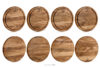 LESTE Komplet desek okrągłych drewno dębowe 4szt. dąb olejowany - zdjęcie 5