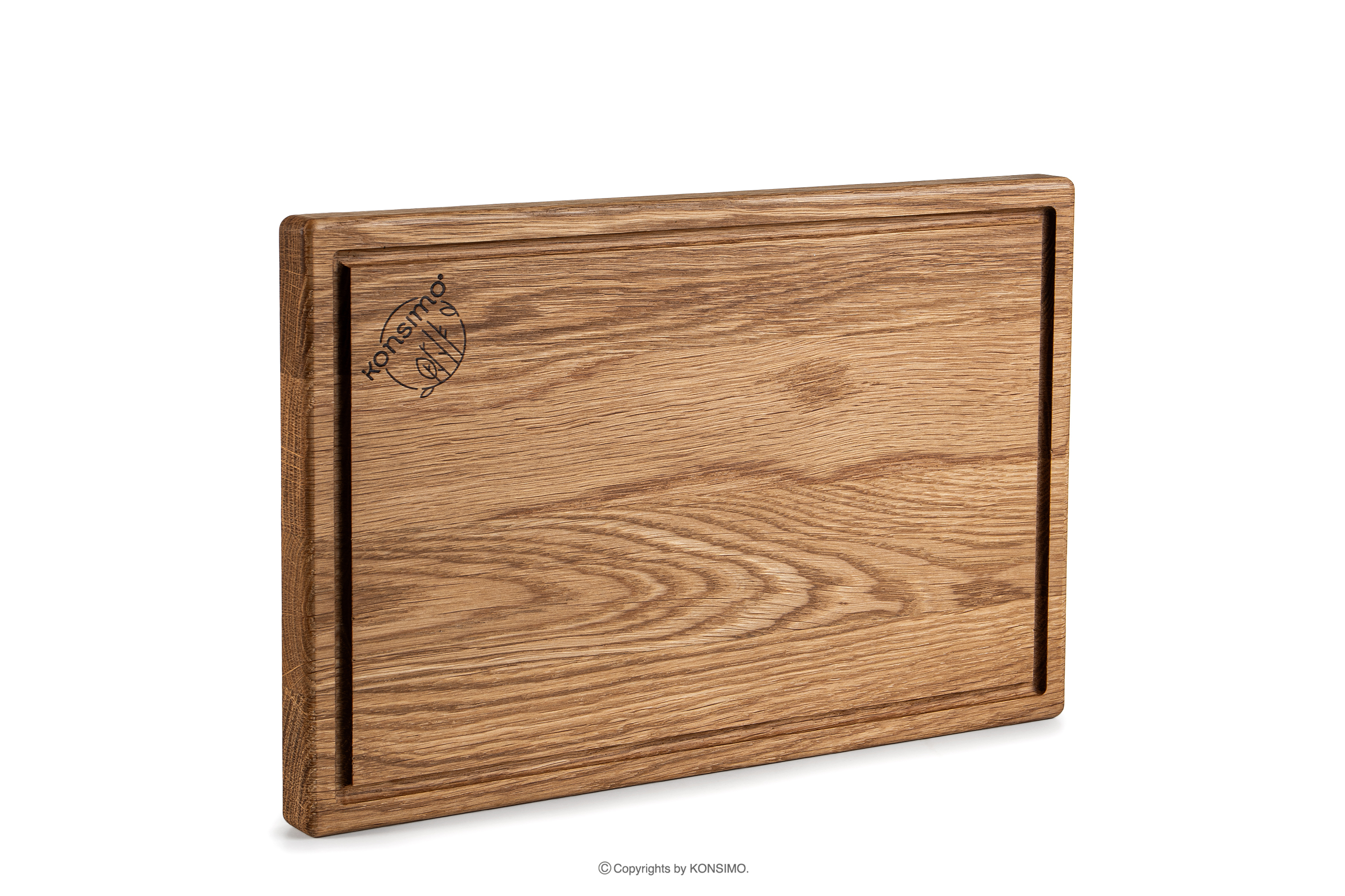 Deska do krojenia prostokątna drewno dębowe
