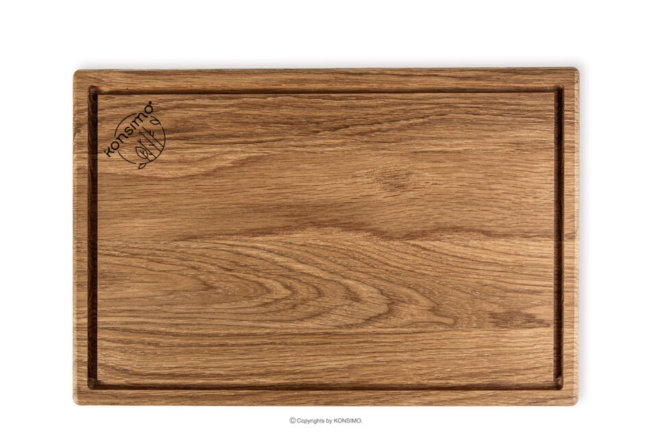SOLIDA Deska do krojenia prostokątna drewno dębowe dąb olejowany - zdjęcie 3