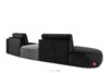 ZUCCO Sofa w tkaninie welur modułowa ciemny szary/jasny szary ciemny szary/jasny szary - zdjęcie 4