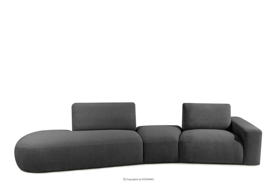 ZUCCO Sofa boucle modułowa grafitowy grafitowy - zdjęcie 0