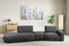 ZUCCO Sofa boucle modułowa grafitowy grafitowy - zdjęcie 16