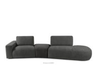 Sofa modułowa organic szenil/welur ciemny szary