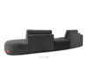 ZUCCO Sofa modułowa organic szenil/welur ciemny szary ciemny szary - zdjęcie 4