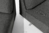 ZUCCO Sofa modułowa organic szenil/welur ciemny szary ciemny szary - zdjęcie 12