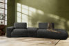 ZUCCO Sofa modułowa organic szenil/welur ciemny szary ciemny szary - zdjęcie 2