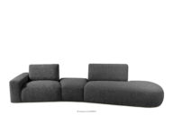 Sofa modułowa organic boucle grafitowy