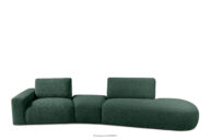 Sofa modułowa organic boucle zielony