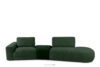 ZUCCO Sofa modułowa organic szenil/welur ciemny zielony ciemny zielony - zdjęcie 1