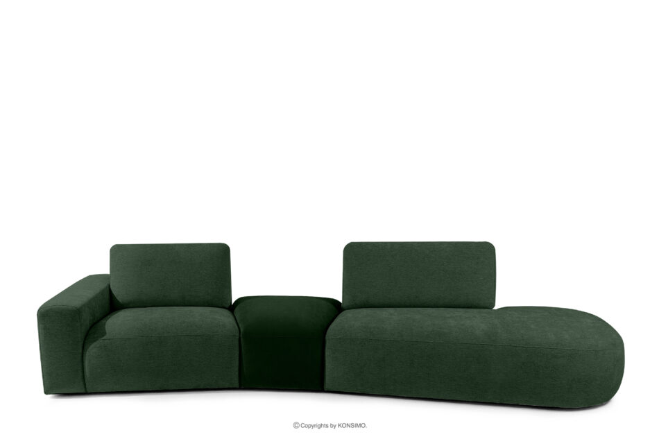 ZUCCO Sofa modułowa organic szenil/welur ciemny zielony ciemny zielony - zdjęcie 0