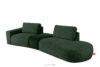 ZUCCO Sofa modułowa organic szenil/welur ciemny zielony ciemny zielony - zdjęcie 3