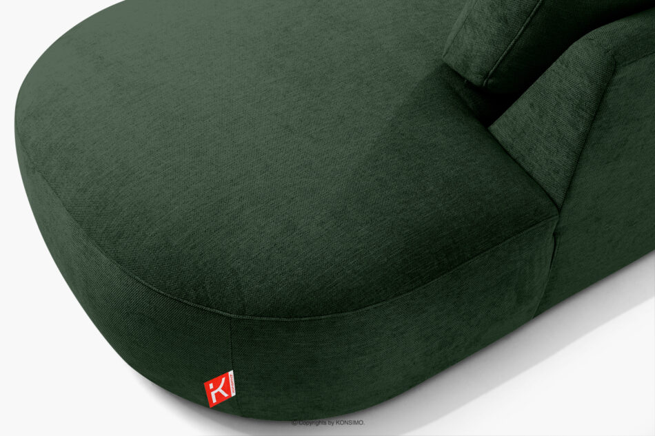 ZUCCO Sofa modułowa organic szenil/welur ciemny zielony ciemny zielony - zdjęcie 8