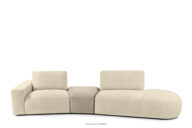 Sofa modułowa organic szenil/welur kremowy